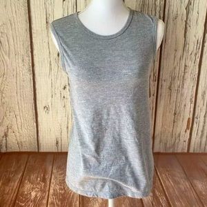 Fabletics women’s grey open back sleeveless shirt. Size Medium.